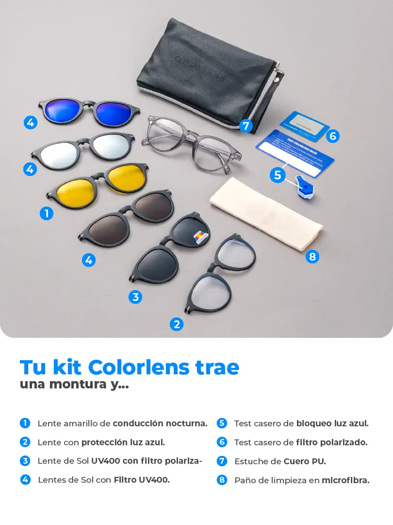 Portofino Hielo Gris 6 en 1 Colorlens®